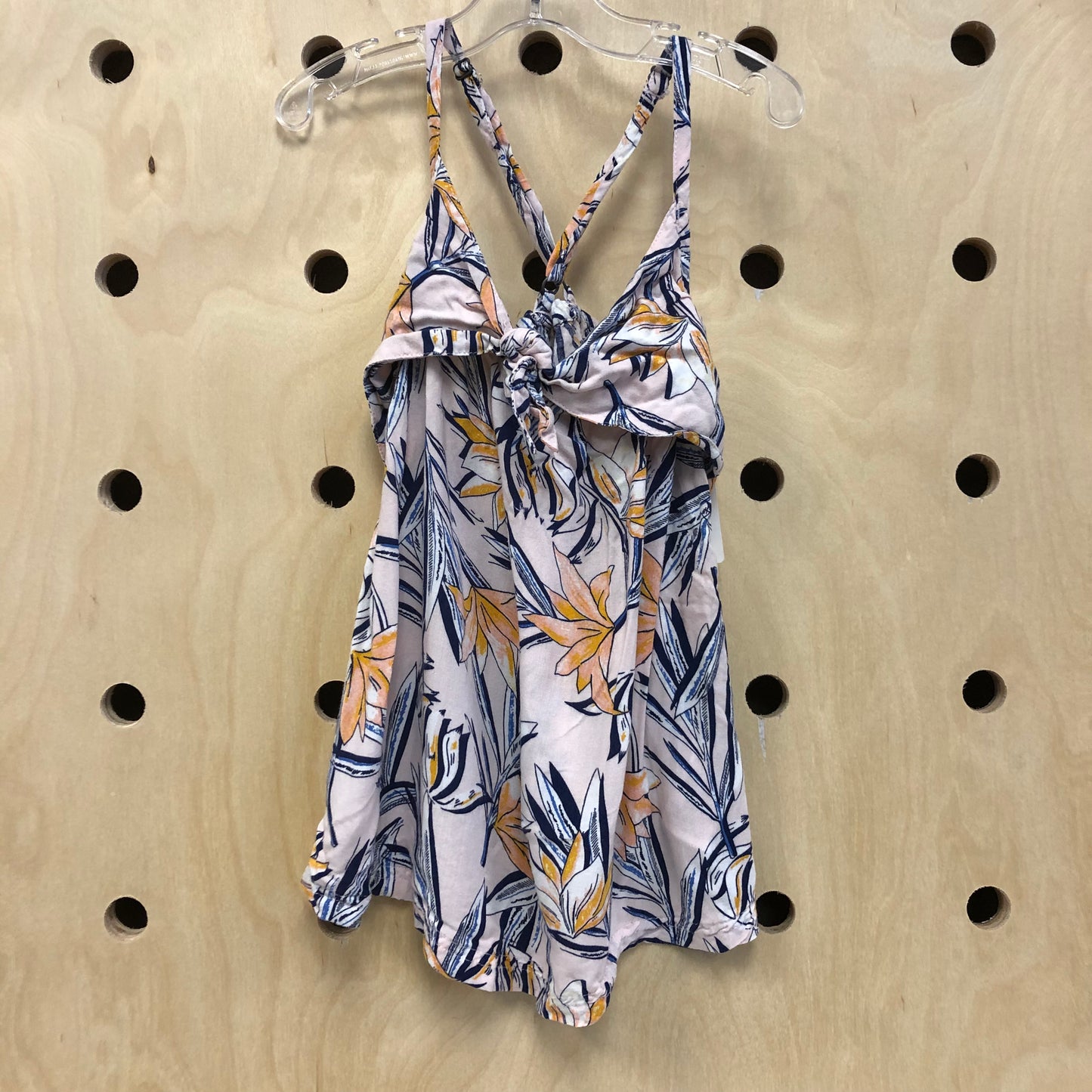 Pink Tropical Tie Tank