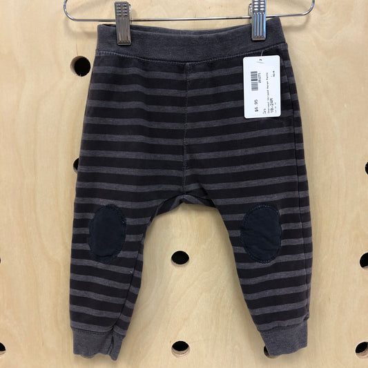 Charcoal Striped Harem Pants