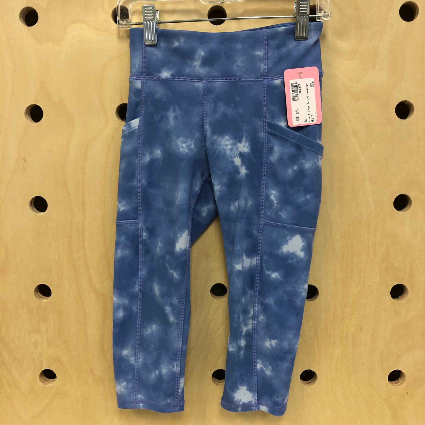 Blue Tie Dye Go-Dry Leggings
