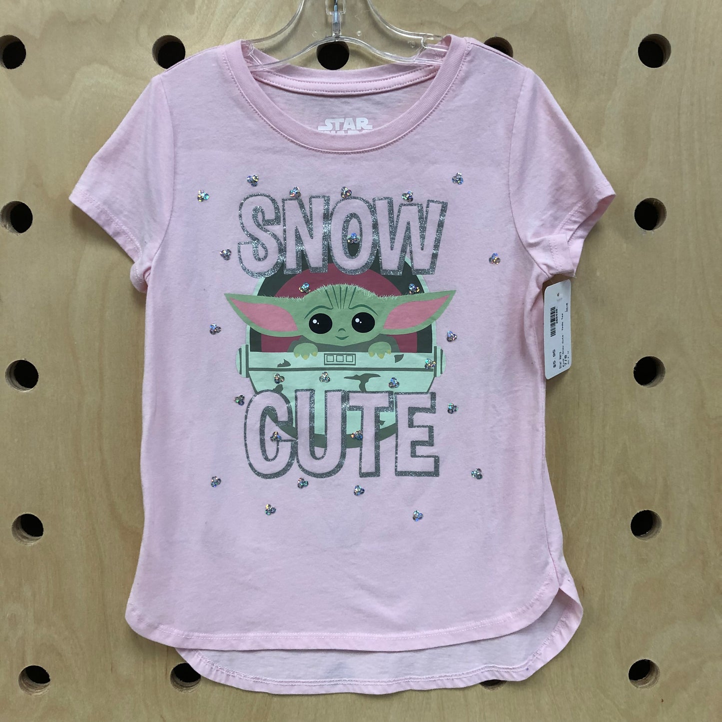 Pink 'Snow Cute' Grogu Tee