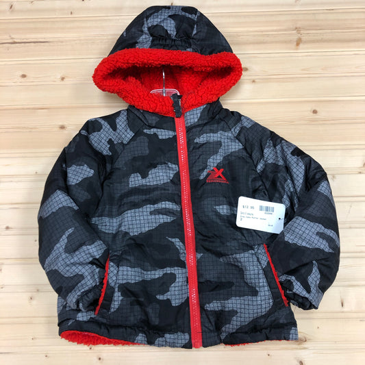 Grey Camo Puffer Jacket