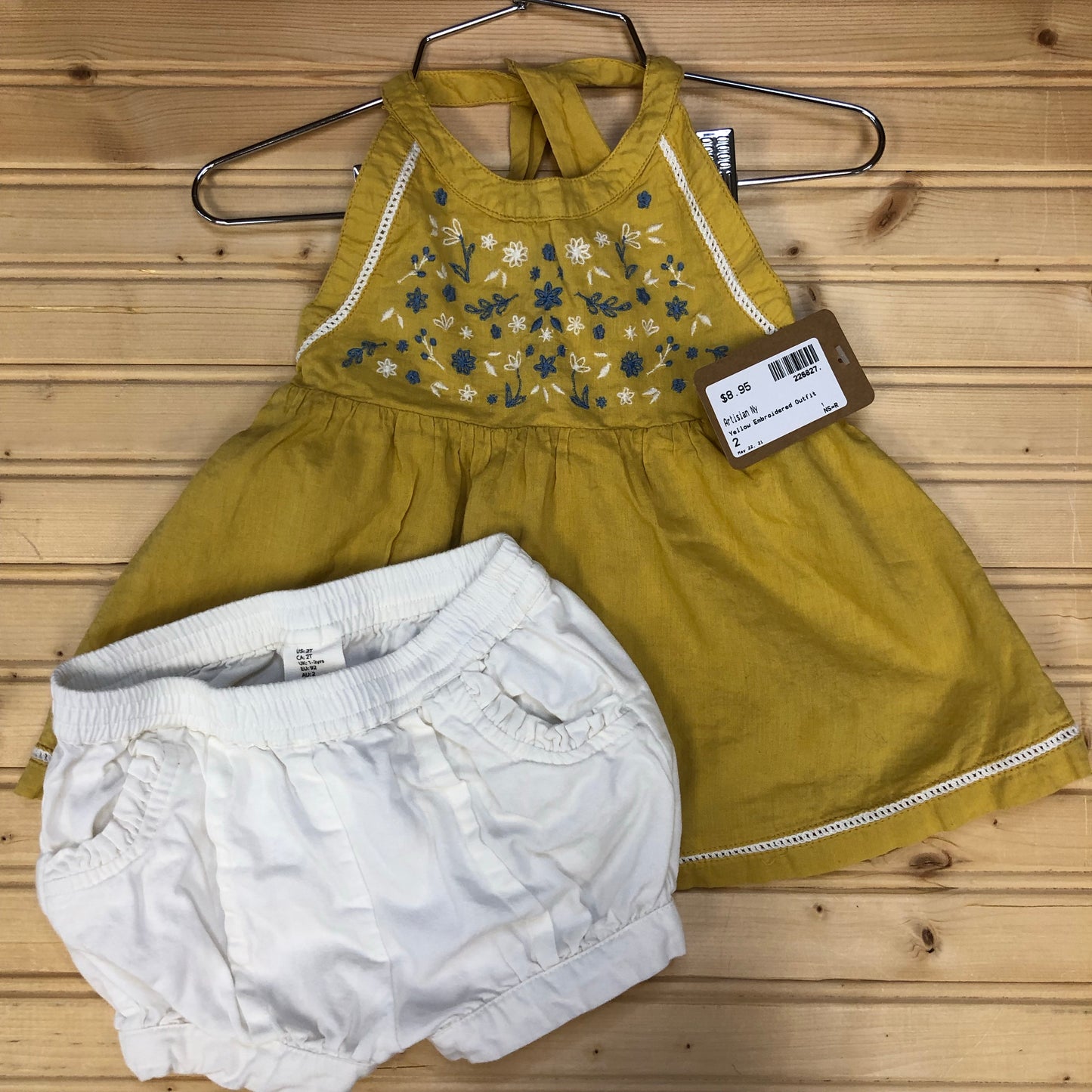 Yellow Embroidered Outfit