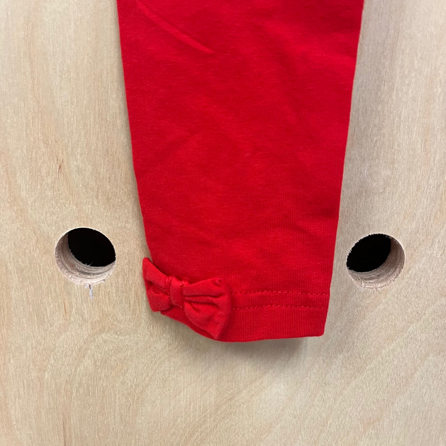 Red Bow Bottom Leggings