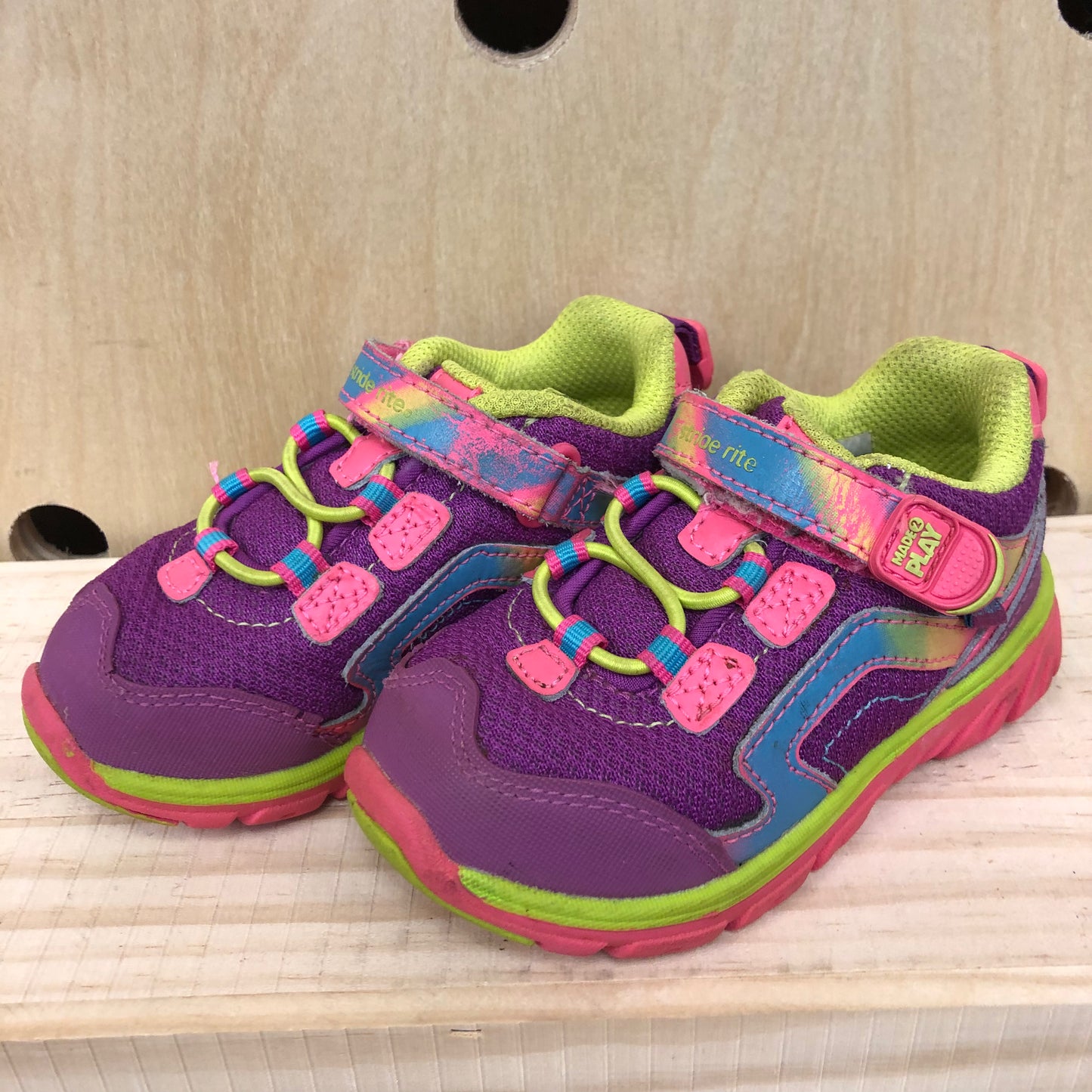 Purple & Lime Sneakers