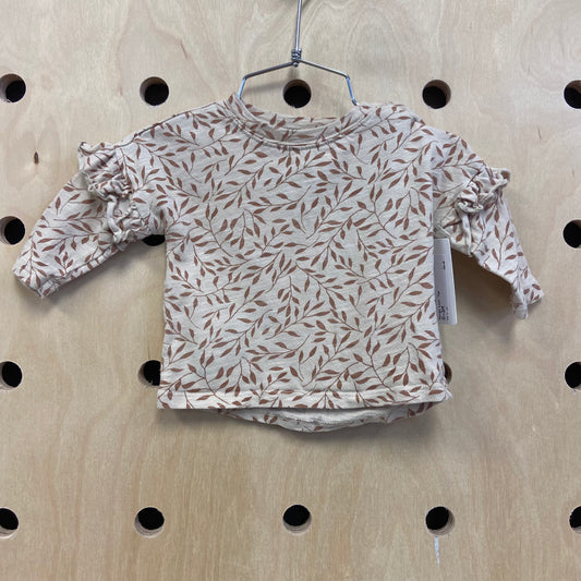 Beige Leaf Top