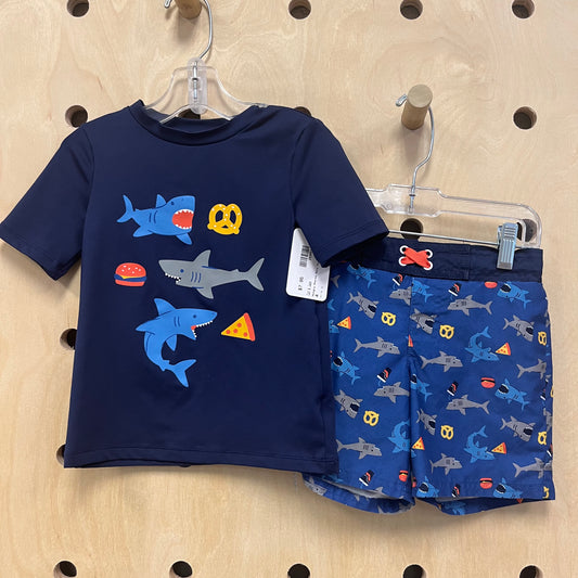 Hungry Sharks Navy Swim Set