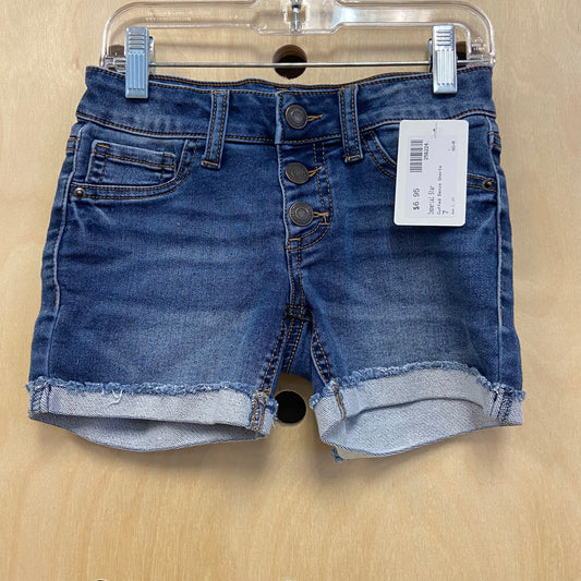 Cuffed Denim Shorts