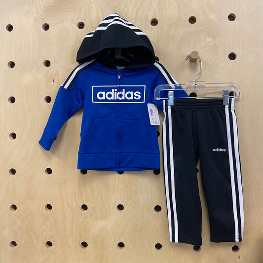 Black + Blue Track Suit