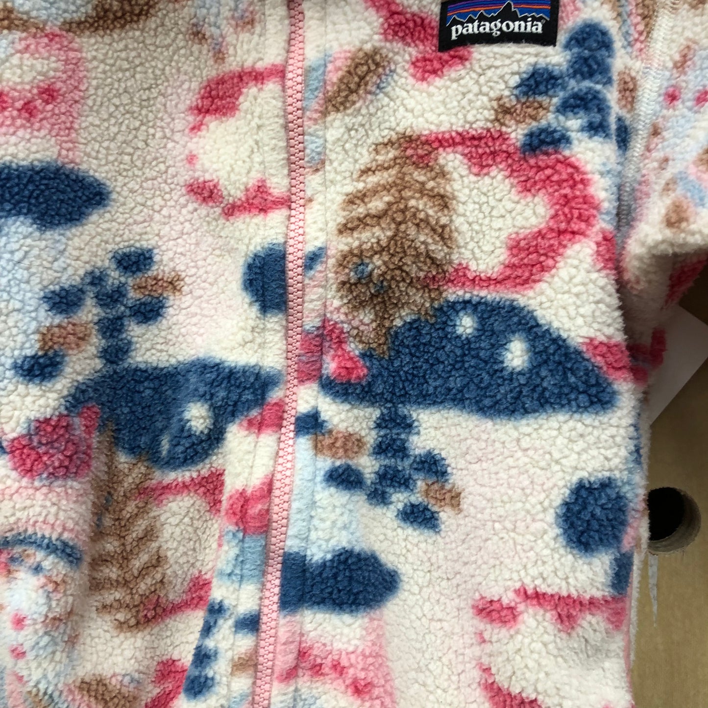 Cream & Pink Synchilla Jacket