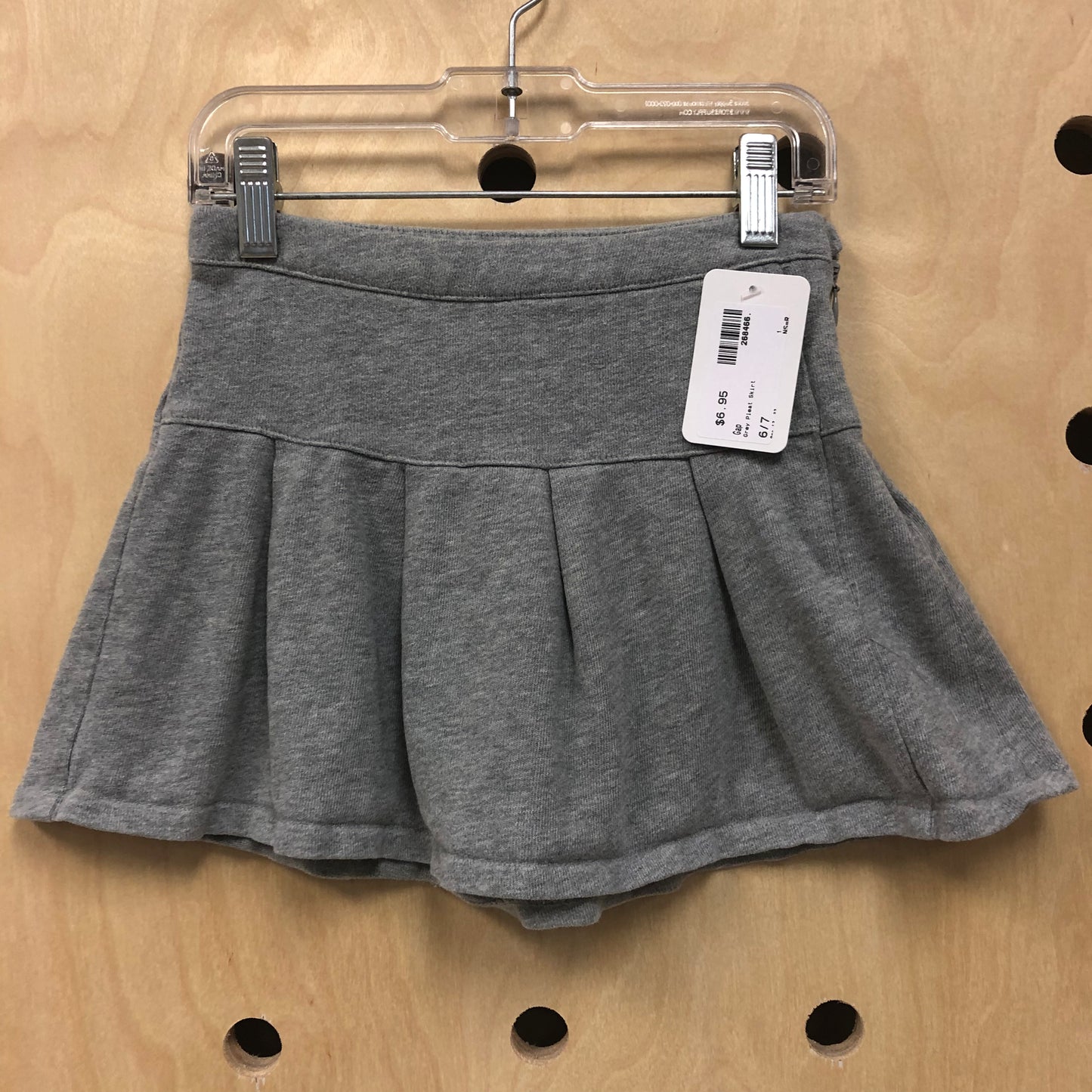 Grey Pleat Skirt