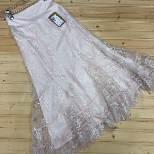 Pink Lace Maxi Skirt NEW!