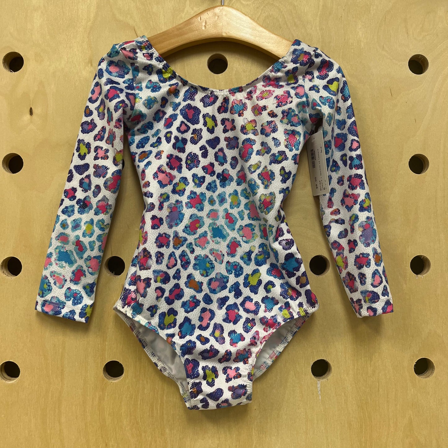 Leopard + Sparkle LS Leotard