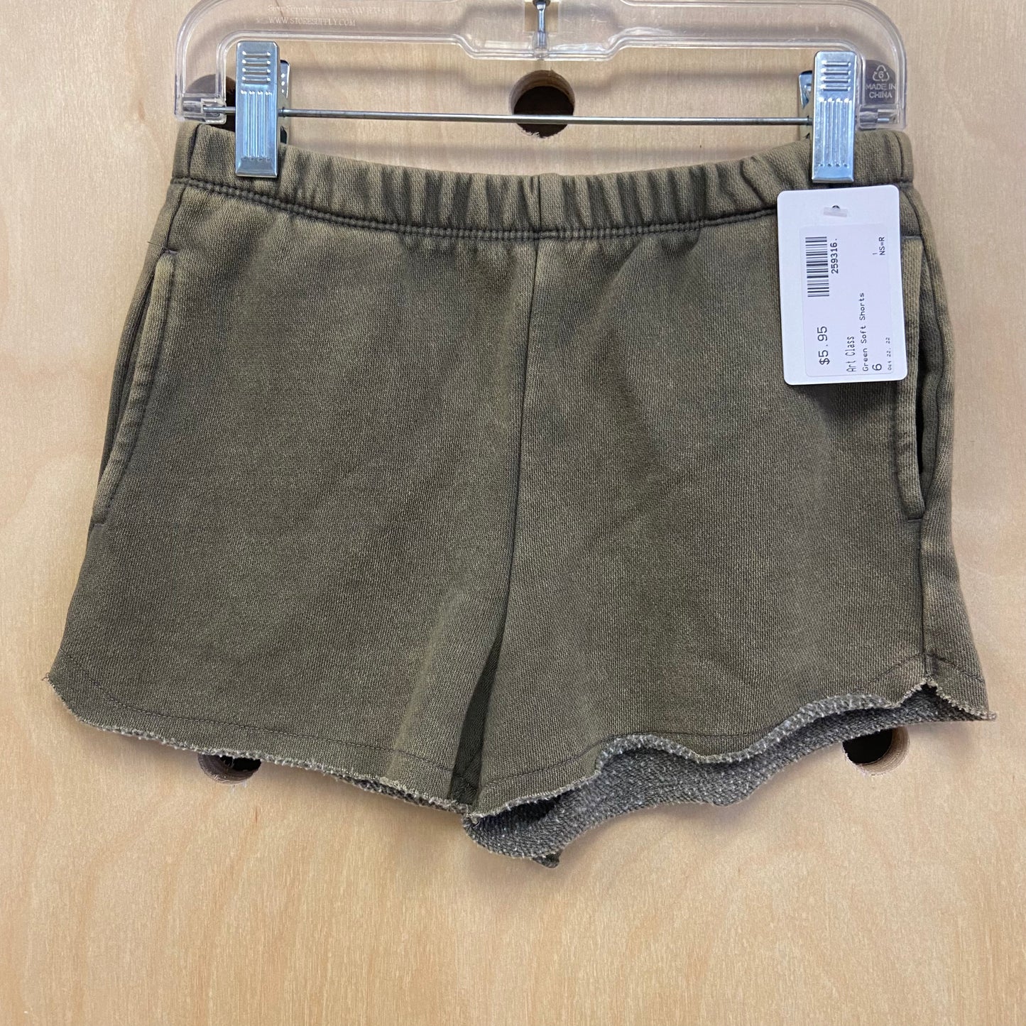Green Soft Shorts