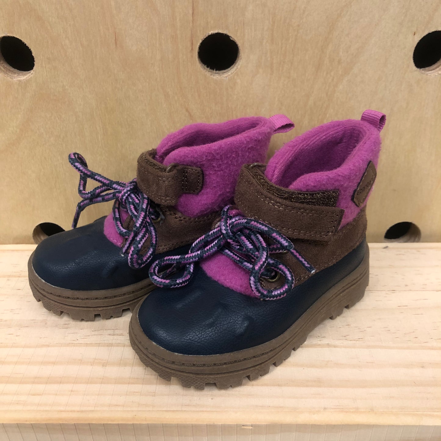 Pink + Blue Duck Boots