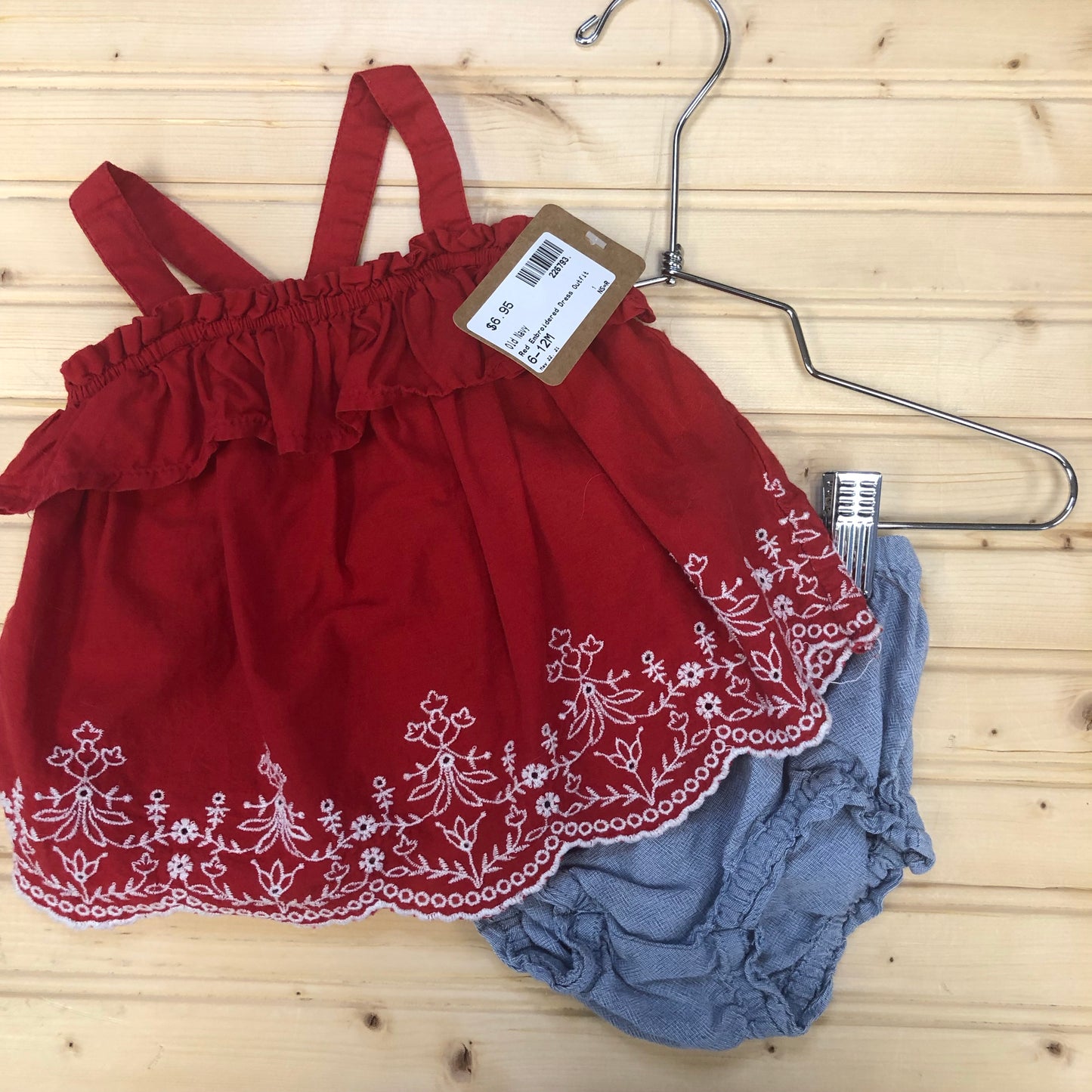 Red Embroidered Outfit