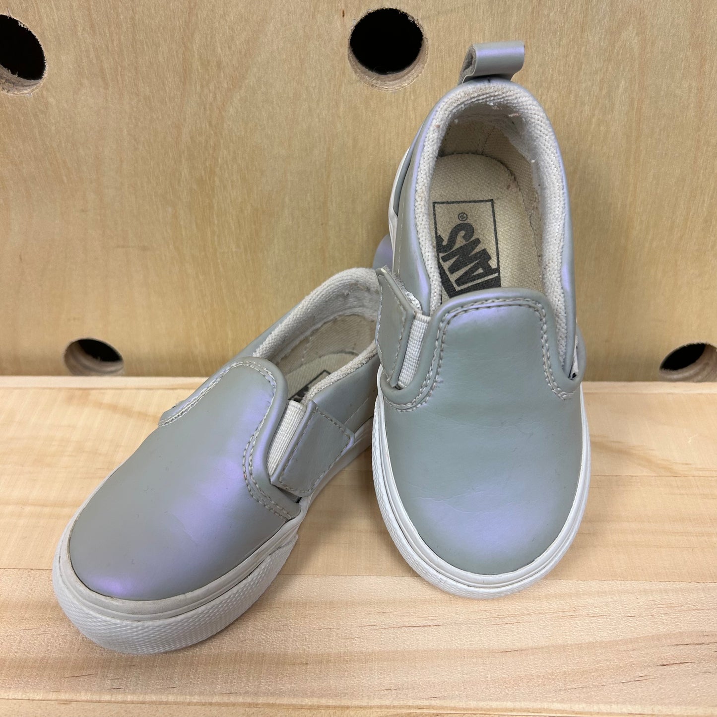 Purple Irredescent Slip Ons
