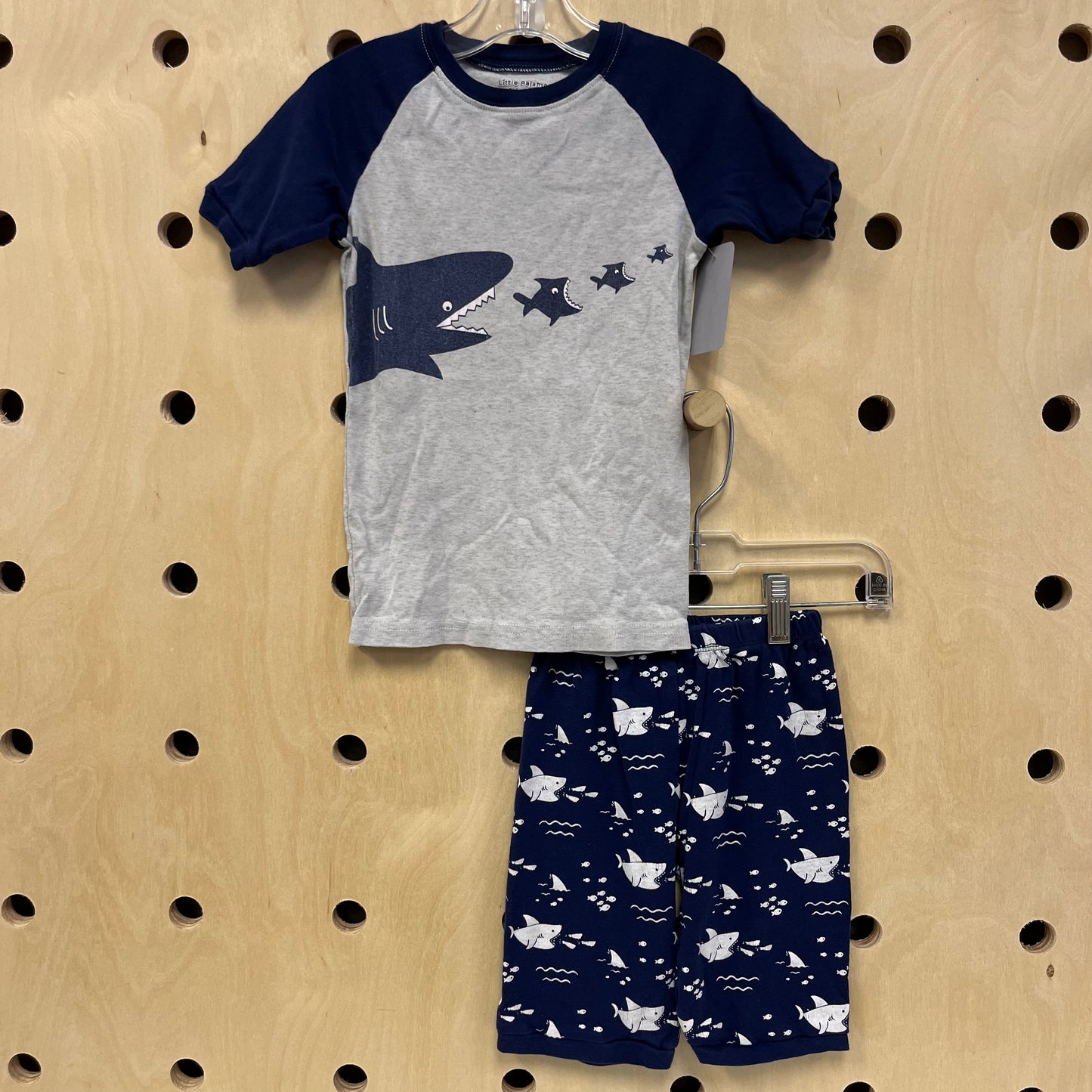 Grey & Blue Shark Pajamas