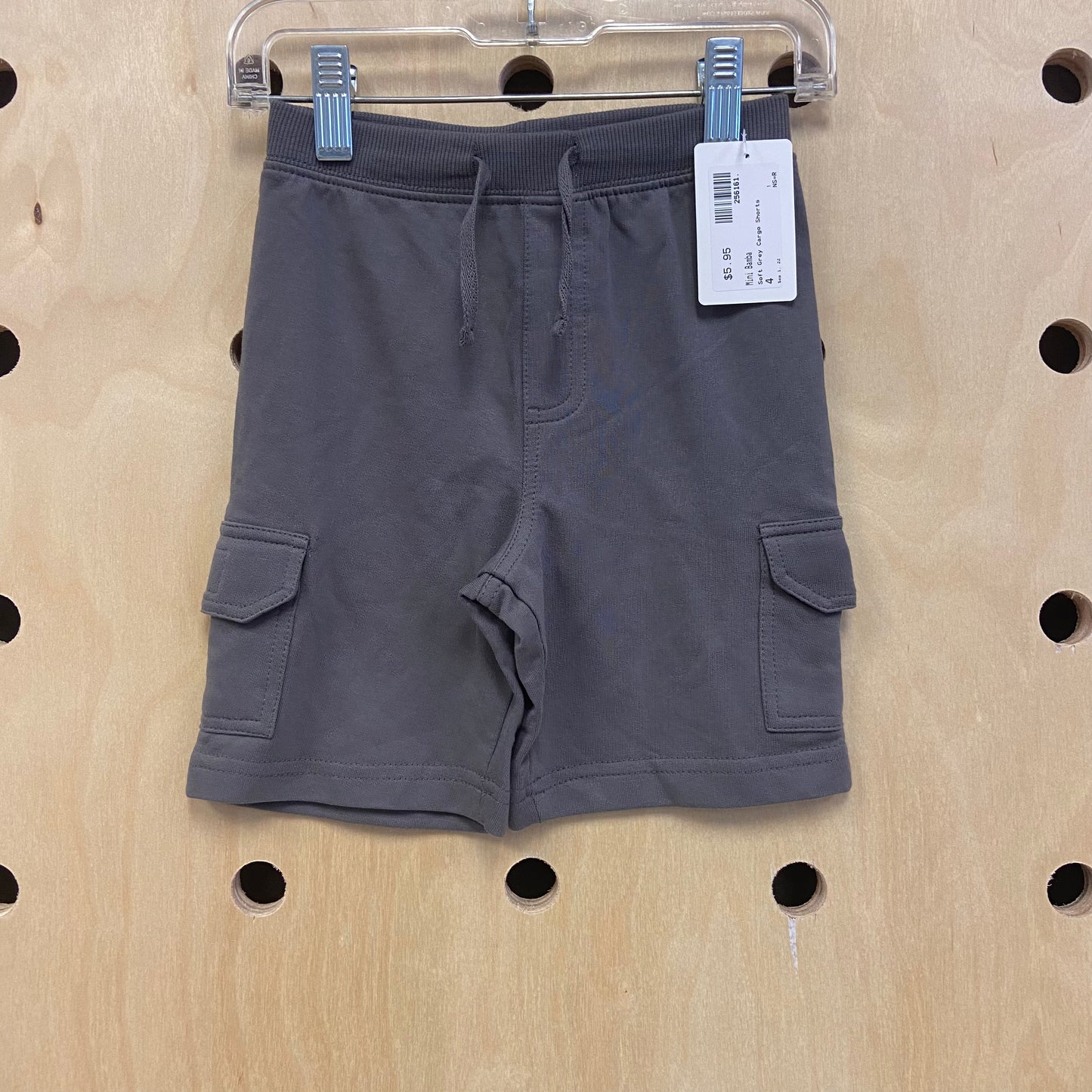 Soft Grey Cargo Shorts
