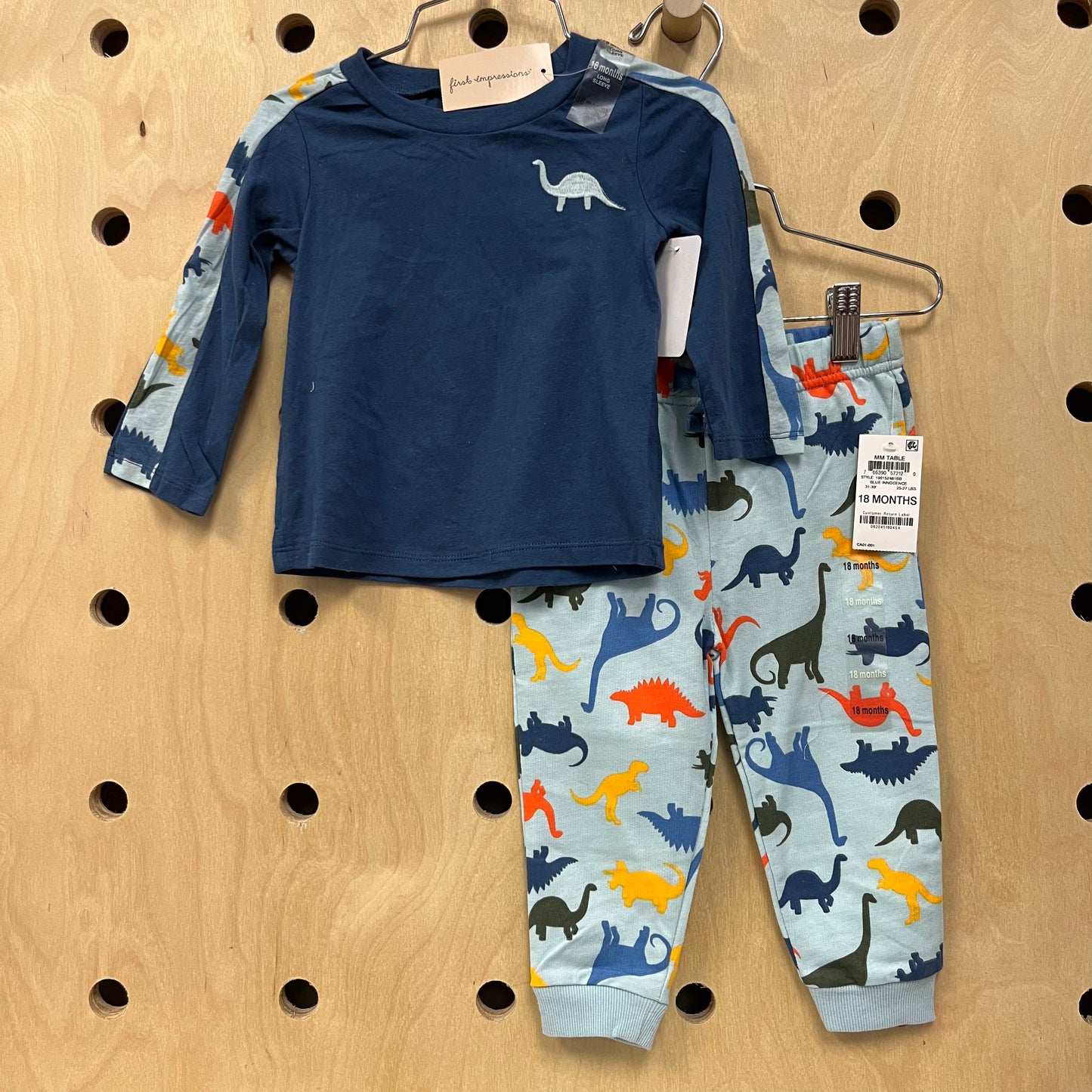 Blue Dino Pajamas NEW