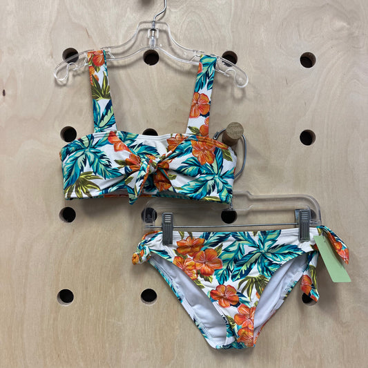 Cream Tropical 2pc. Swimsuit