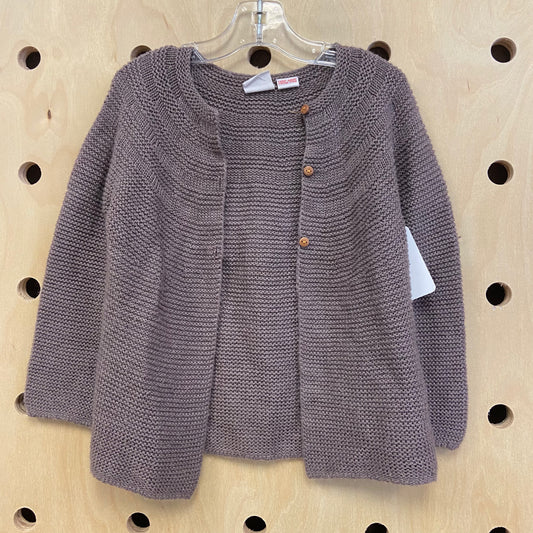 Dusty Brown Knit Cardigan