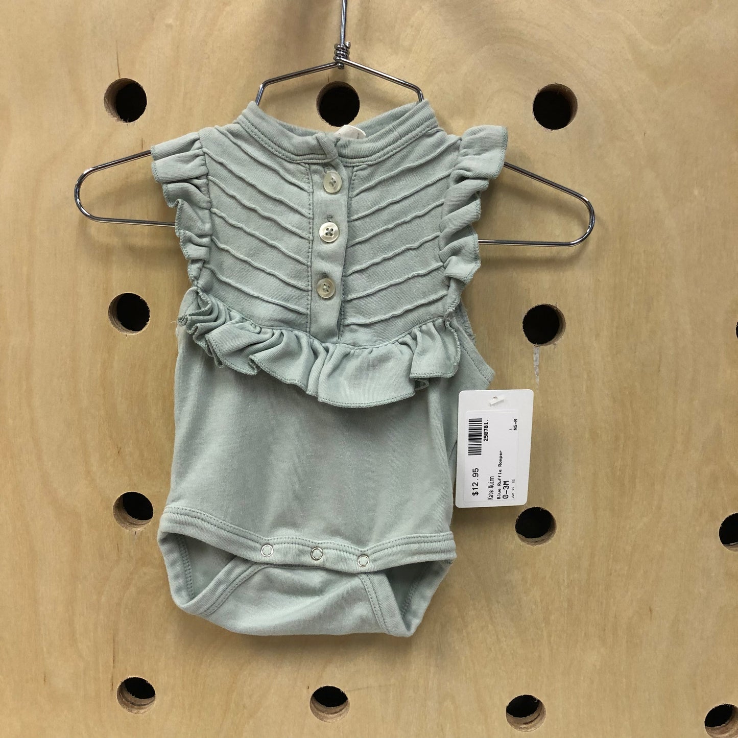 Blue Ruffle Romper