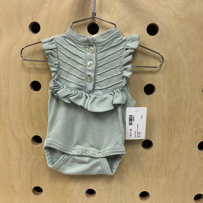 Blue Ruffle Romper