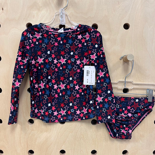 Red White + Blue 2pc Swim Set