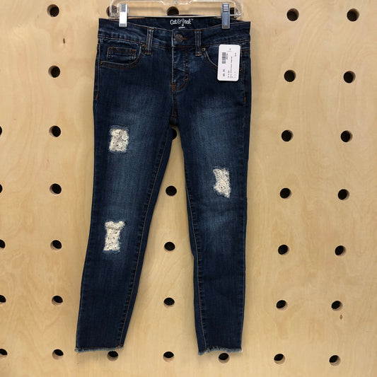 Denim Distressed Jeggings