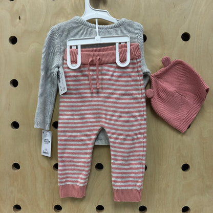 Peach + Oatmeal Knit Outfit NE