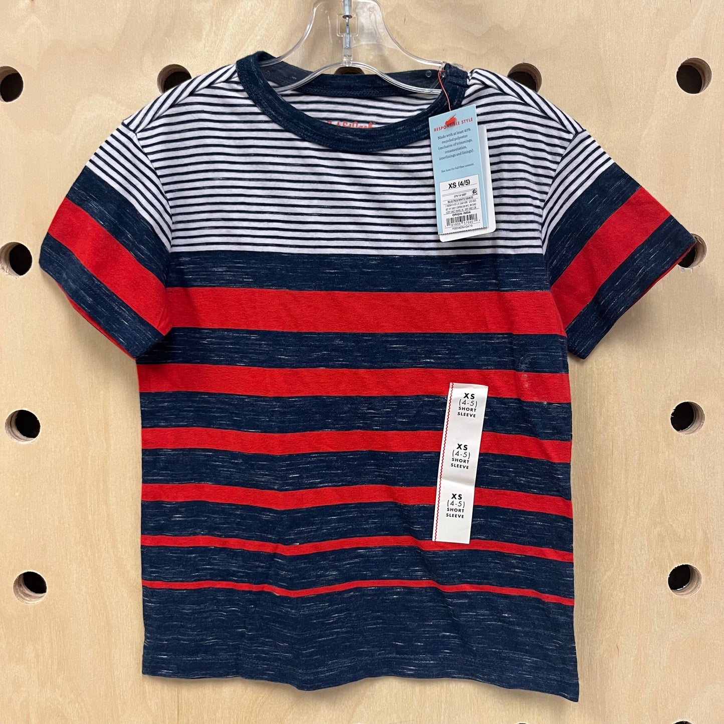 Red/White/Blue Striped Tee NEW