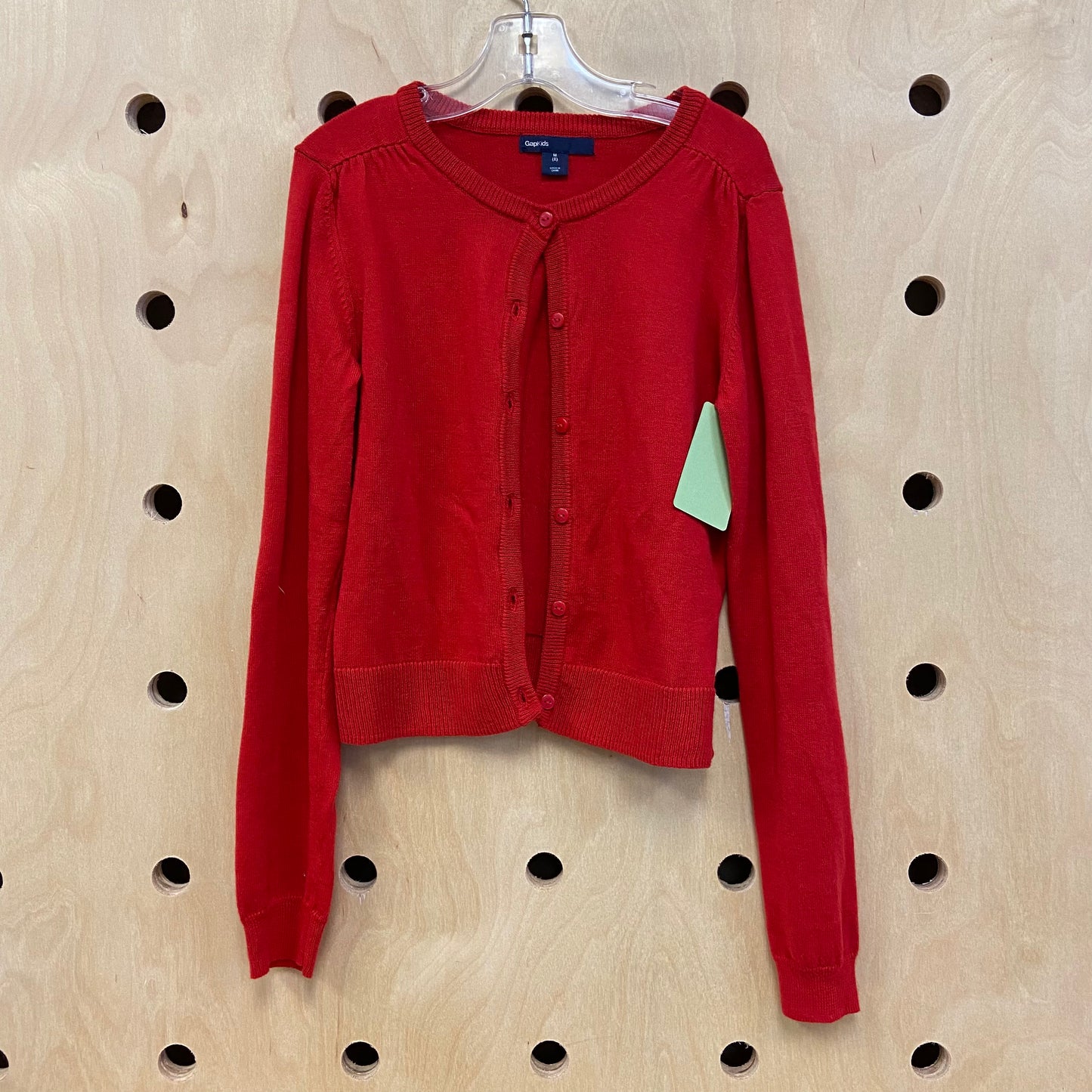 Red Knit Cardigan