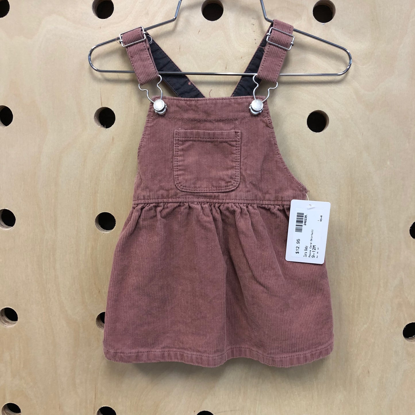 Mauve Cord Jumper Dress