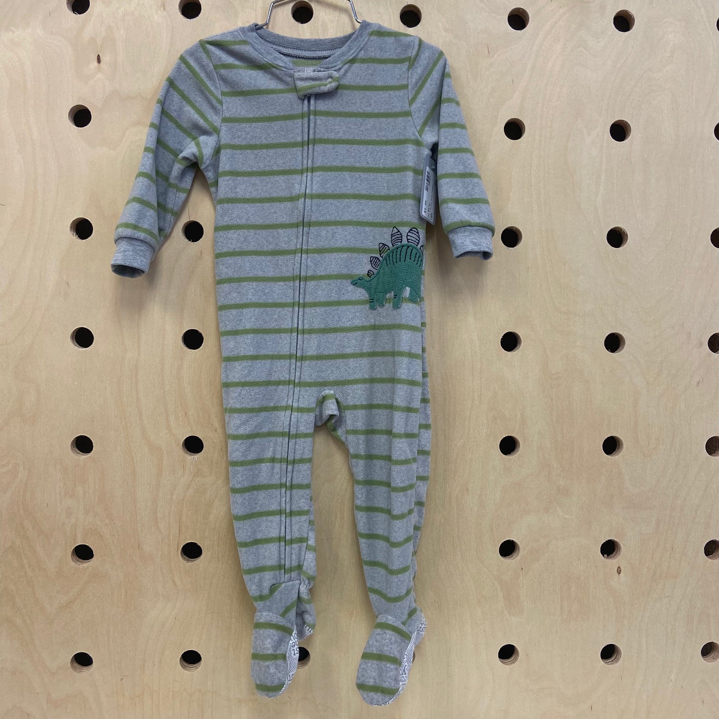 Grey + Green Dino Fleece