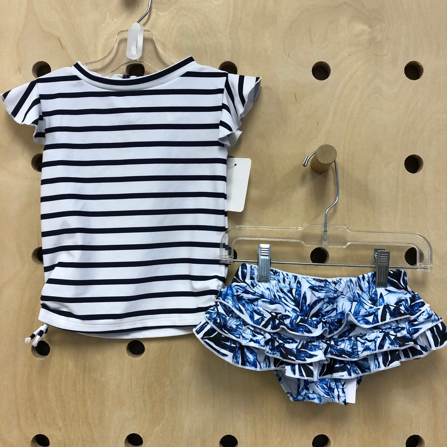 Striped+Floral 2pc Swim NEW