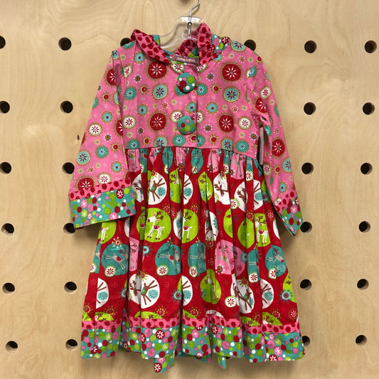 Reindeer Hooded Holiday Dress