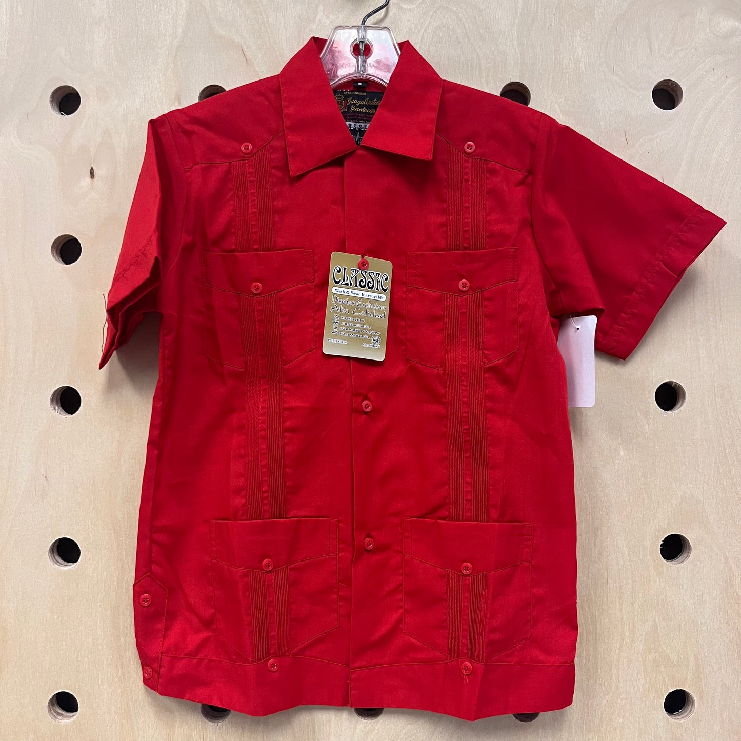 Red Button Up Shirt NEW!