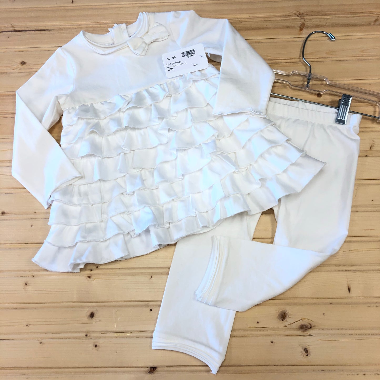 White Ruffle Outfit