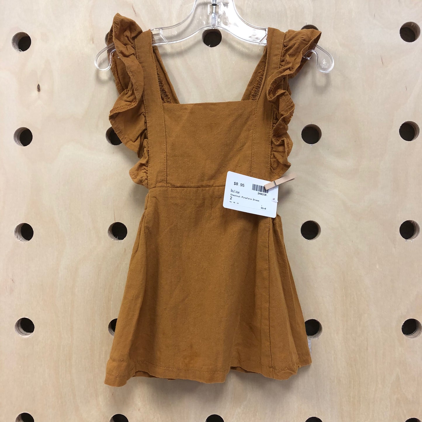 Chestnut Pinafore Dress
