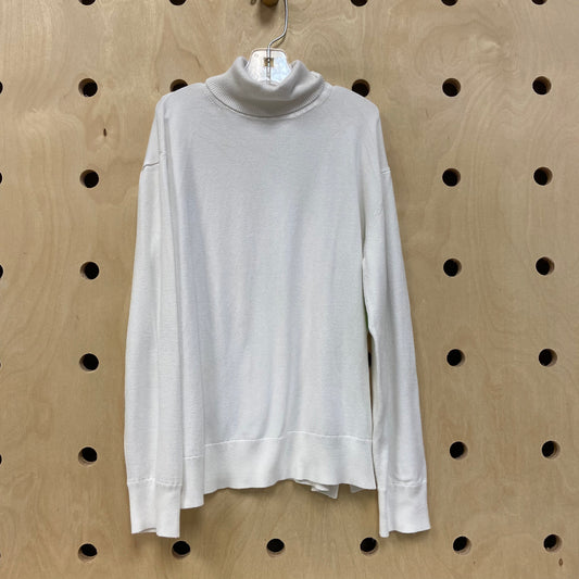 White Mock Turtle Neck