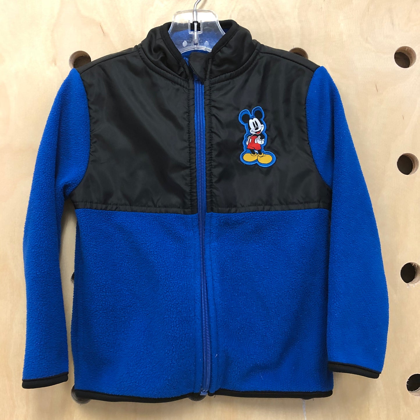 Black + Blue Fleece Zip Up