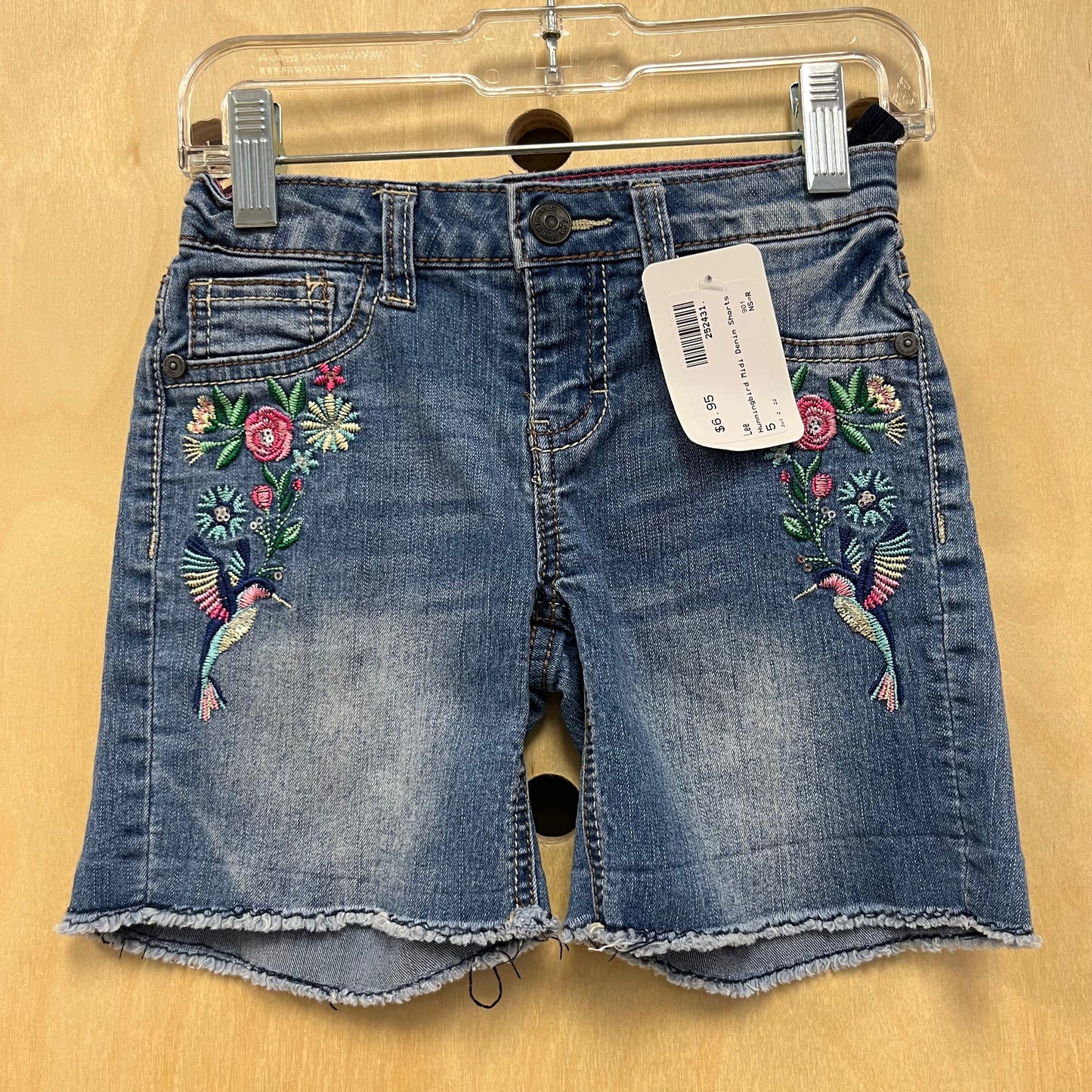 Hummingbird Midi Denim Shorts