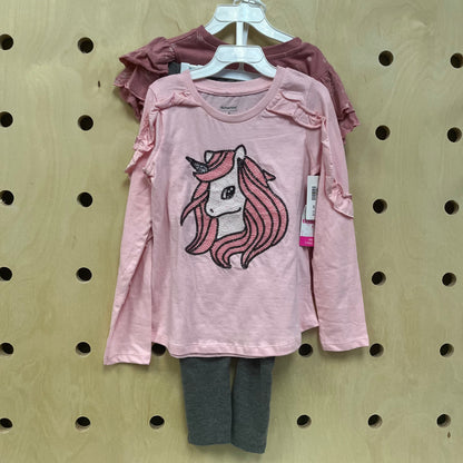 Pink Sequin Unicorn Outfit NEW