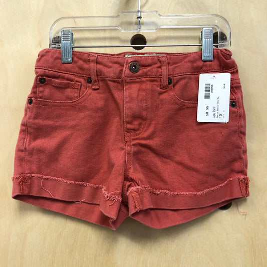 Coral Denim Shorts