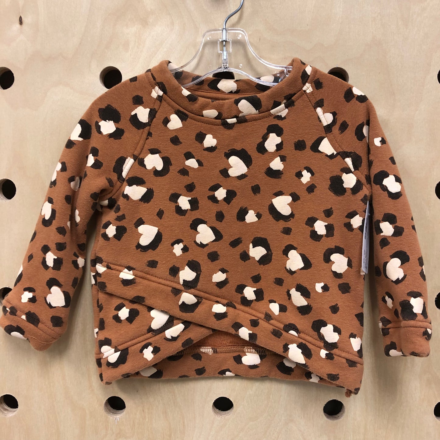 Animal Print Fleece Pullover