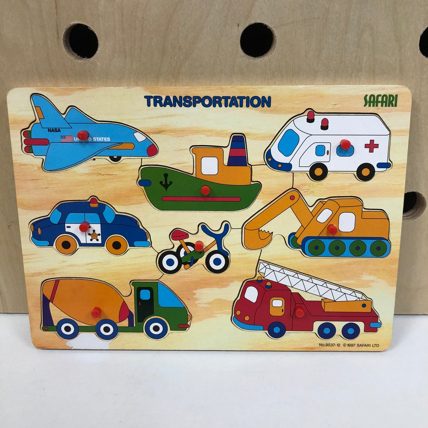 Trasnportation Peg Puzzle