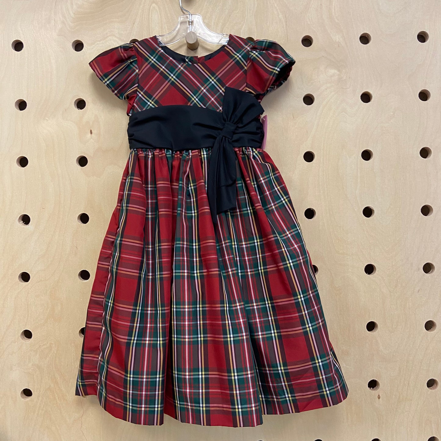 Classic Red Plaid Holiday Dres