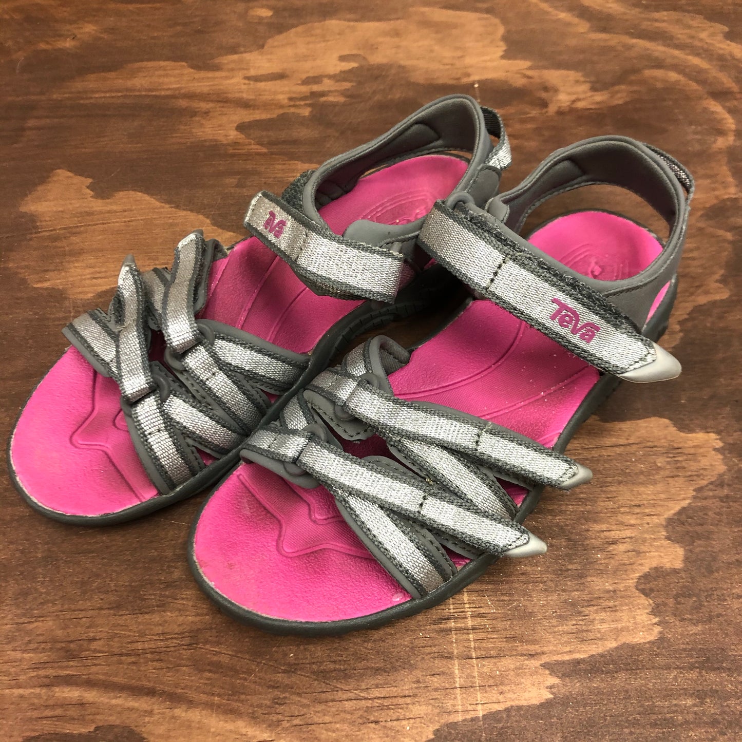 Grey Velcro Sandals