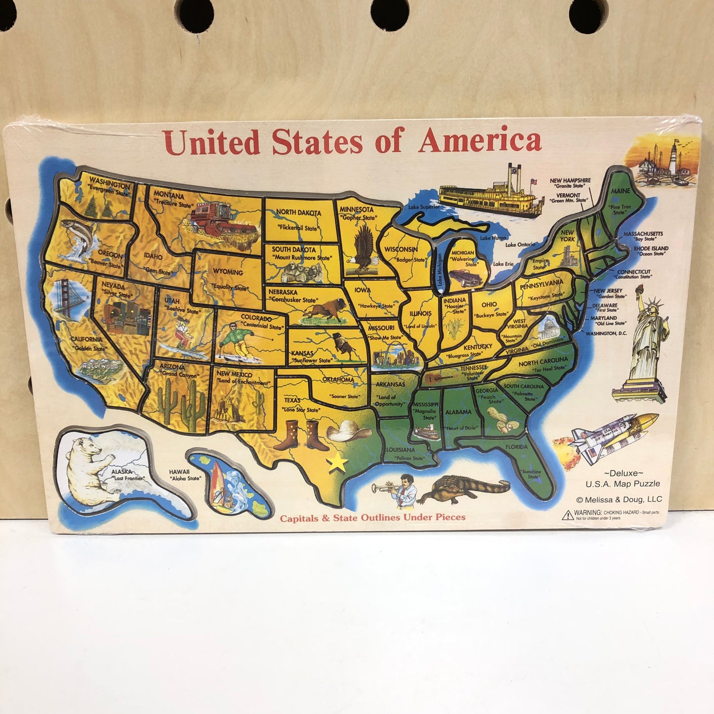 USA States Wood Puzzle