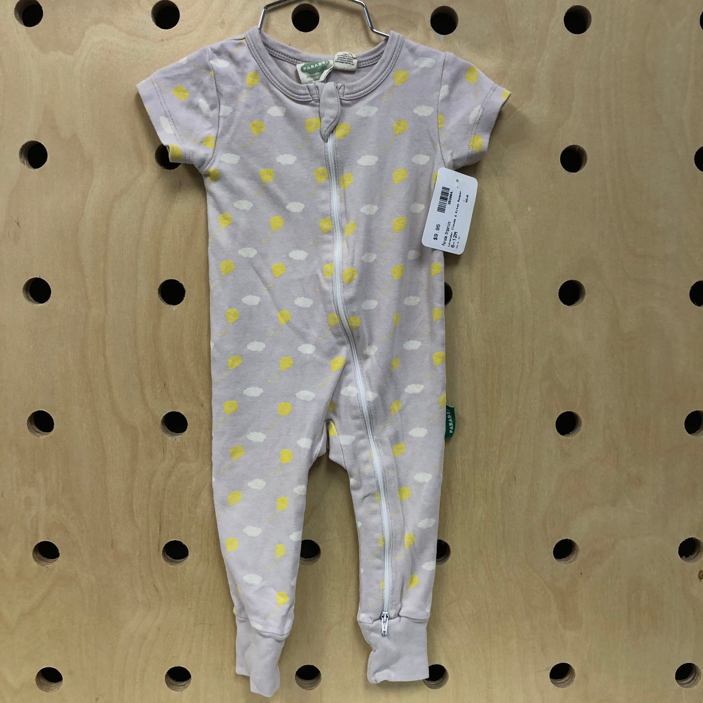 Lavender Clouds & Kites Romper
